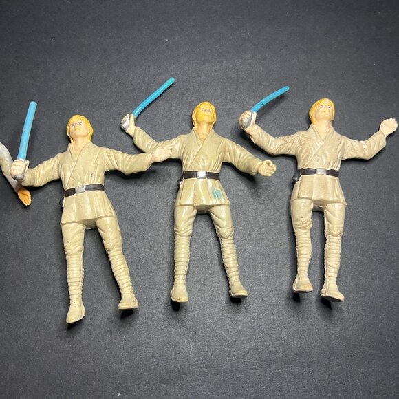 Vintage 1993 Lot of 10 LFL Star Wars Bendems Chewbacca, Han Solo, Luke, Ackbar - Picture 3 of 10